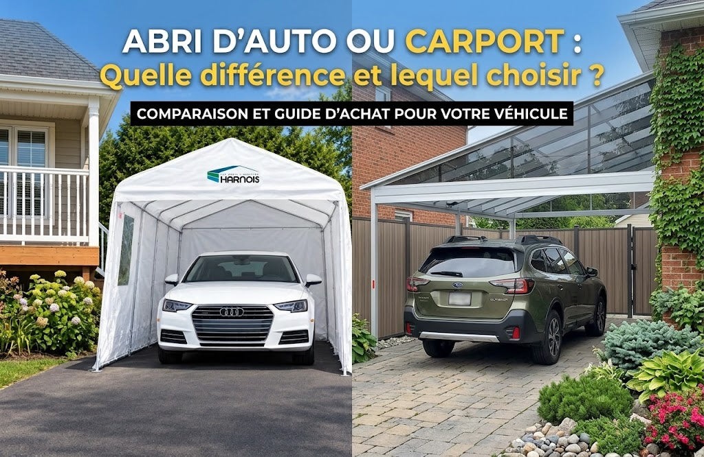 Abri d'auto ou carport : quelle différence et lequel choisir au Québec?