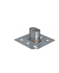 Industrial insert anchor for securing a Harnois shelter