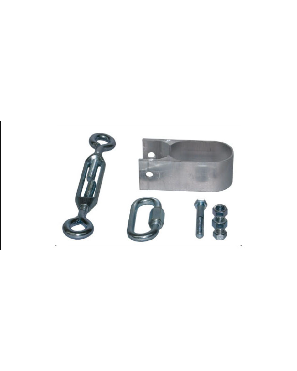 Trousse de collet tendeur ovale pour tube d'abri d'auto Harnois