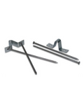 Set of stake-style anchors for securing a Harnois shelter to the ground