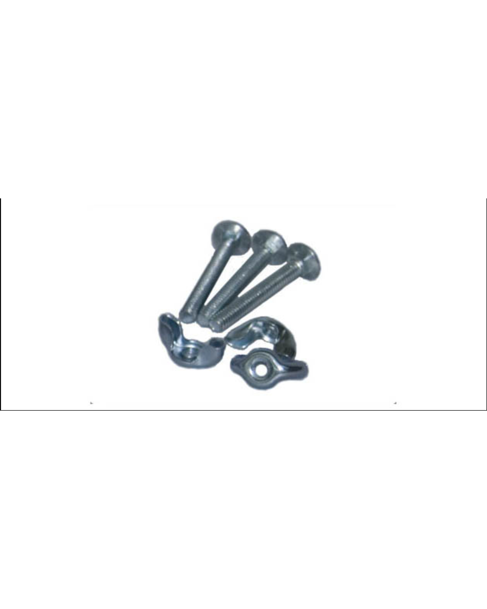 Replacement bolt set for a Harnois car shelter frame